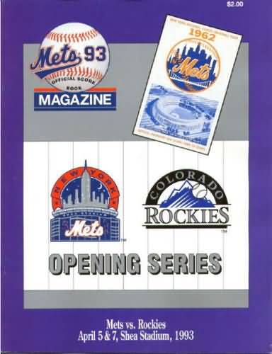 1993 New York Mets Opening Day